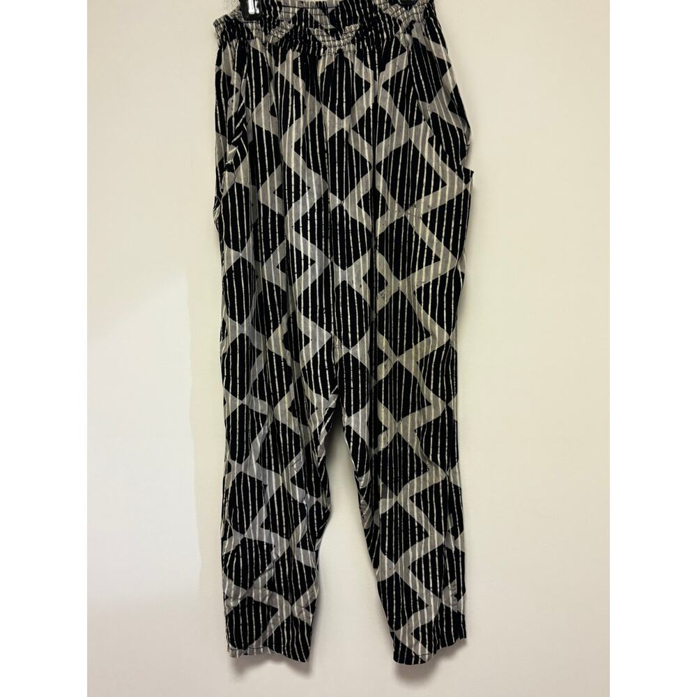 Valentino Boutique Pants Ikat Black and Gray